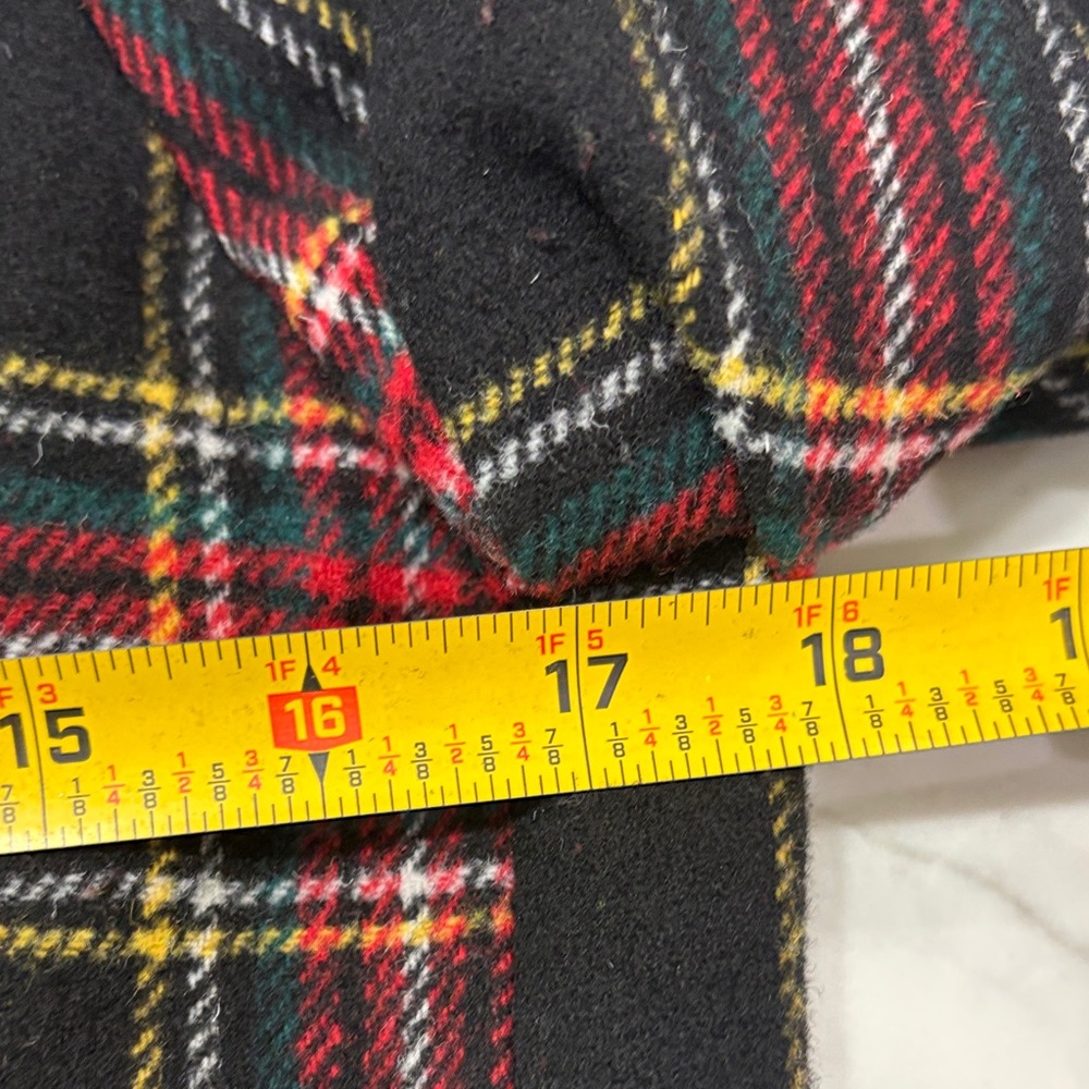 J. Crew Black Plaid Blazer with Red and Cream Accents - Picture 9 of 16